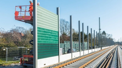 Die Bahn muss beim Lärmschutzausbau entlang der Bestandsstrecke mehr Tempo machen. (Archivbild) (Foto: Markus Scholz/dpa)