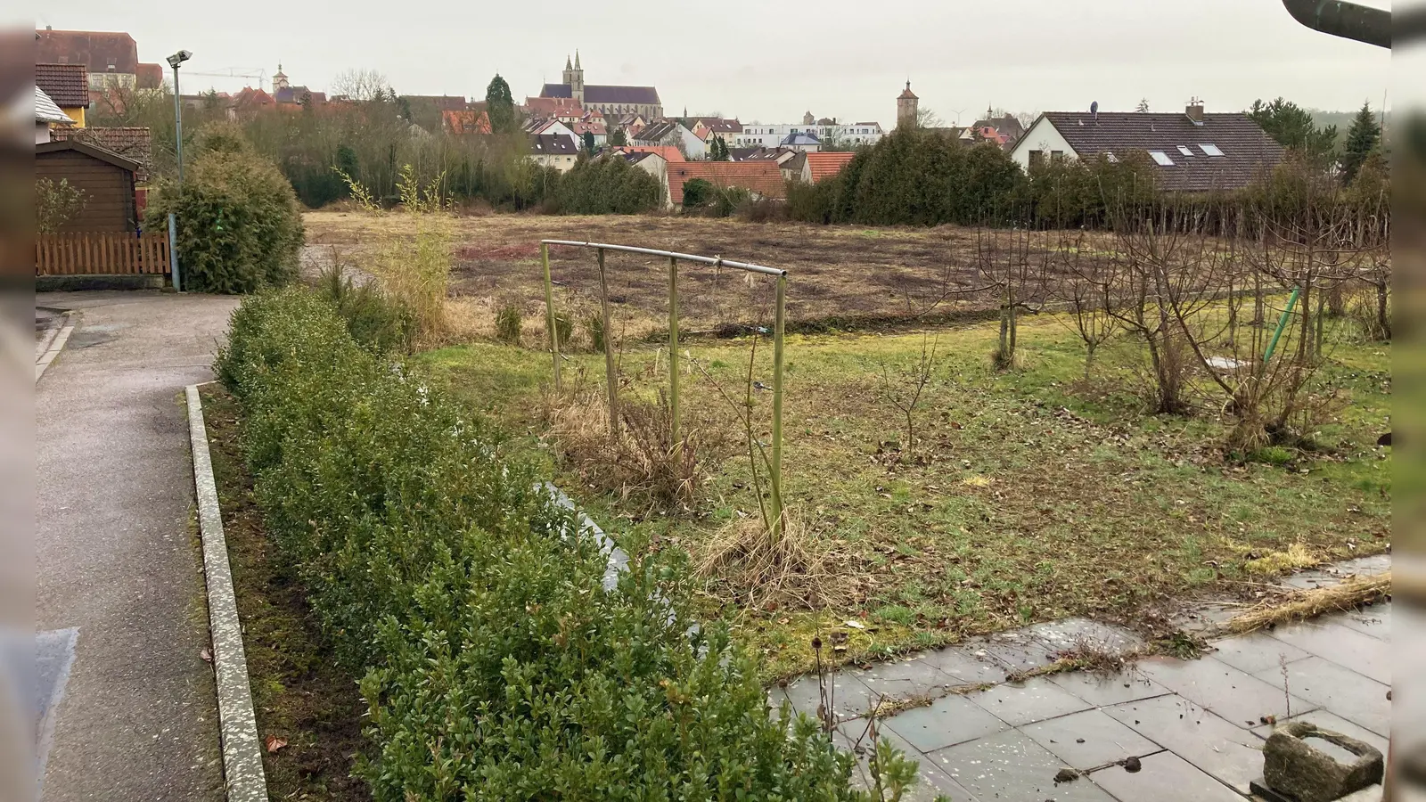 Dort, wo die Gärtnerei Bochenek früher ihre Blumen und Pflanzen gezogen und verkauft hat, soll bald gewohnt werden. (Foto: Clarissa Kleinschrot)