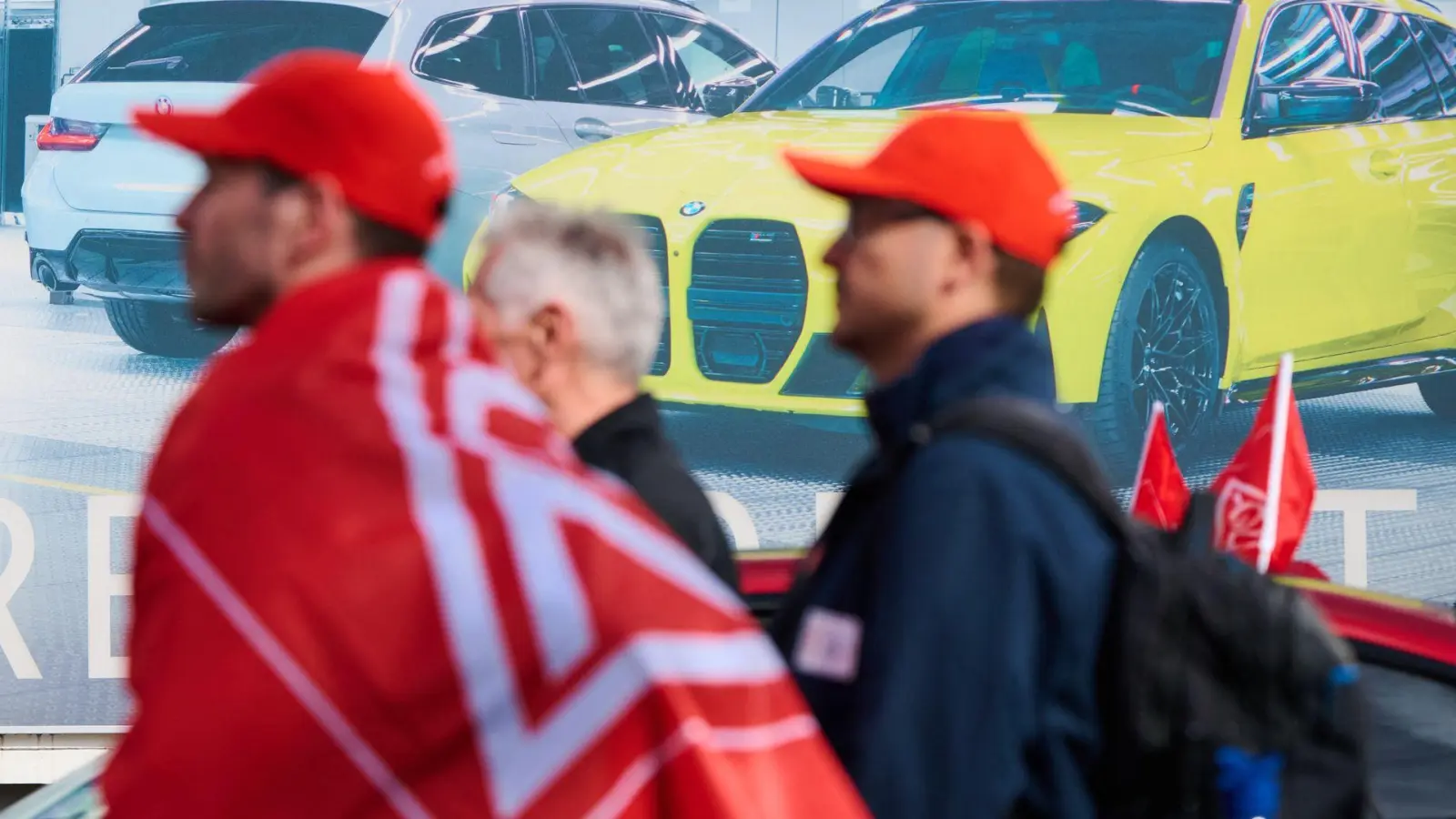 In München wurde bei BMW demonstriert.  (Foto: Sven Hoppe/dpa)