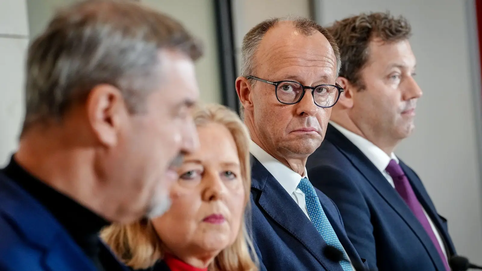 Auf diese vier Parteivorsitzenden kommt es am Donnerstag im Koalitionsausschuss an. (Foto: Kay Nietfeld/dpa)