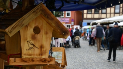 Die Innenstadt von Uffenheim verwandelt sich jedes Jahr am Tag der Deutschen Einheit in einen großen Marktplatz. (Foto: Gerhard Krämer)