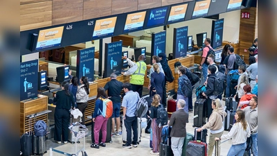 Wann am Hauptstadtfughafen BER die Folgen eines IT-Angriffs auf einen Dienstleister behoben sind, ist unklar. (Archivbild)  (Foto: Michael Ukas/dpa)