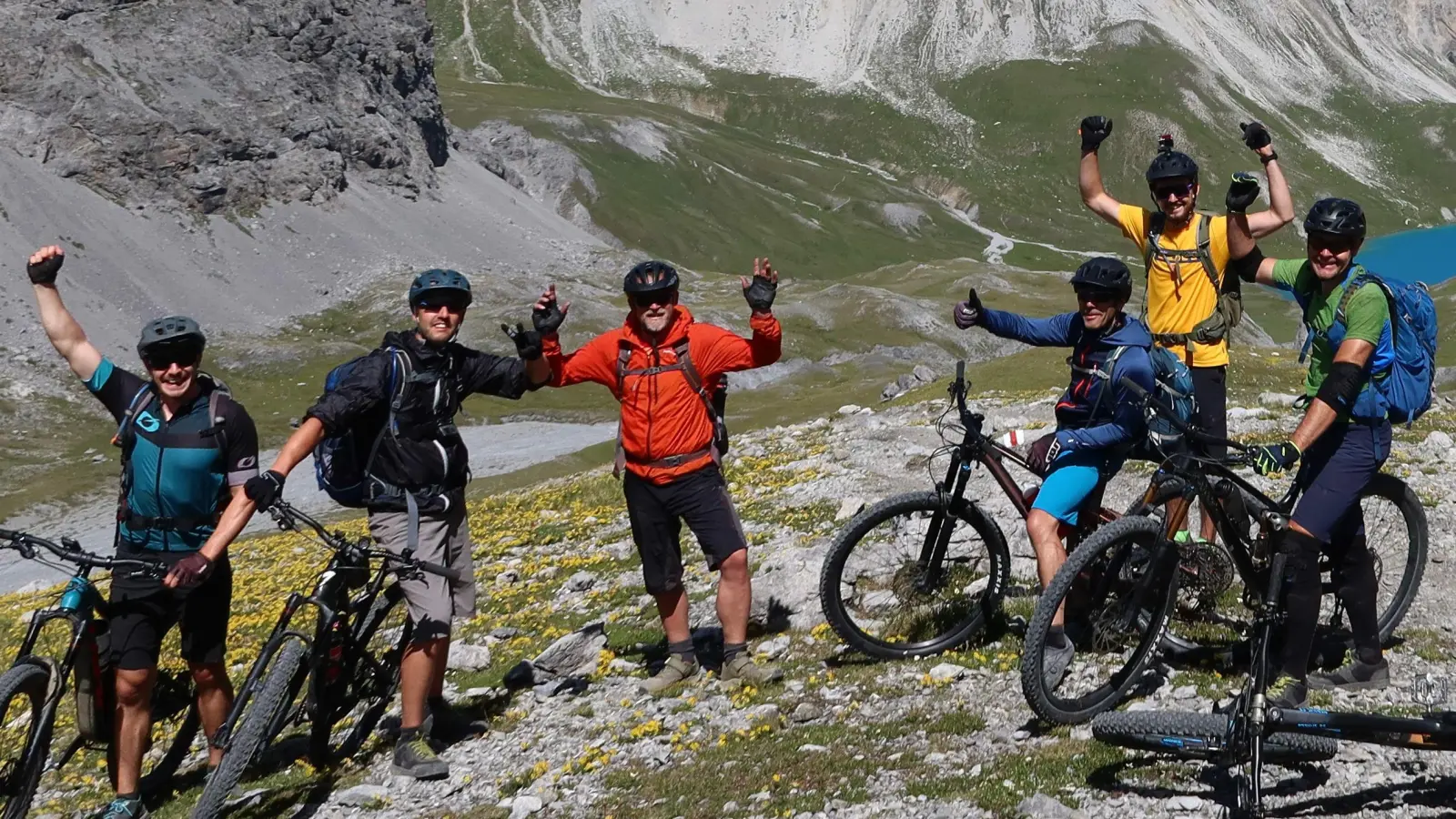 Ansbacher DAVler beim Alpen Cross in Österreich und Italien. (Foto: Roland Döllinger/Sylvia Pludra)