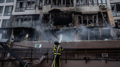 Immer wieder nimmt Russland auch Kiew ins Visier.  (Foto: Patryk Jaracz/SOPA Images via ZUMA Press Wire/dpa)