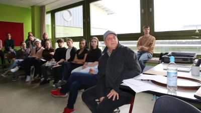 Moshe Gold, Enkel von Henriette Heilbrunn, erzählte im ThG aus seiner Familiengeschichte. (Foto: Alexander Biernoth)