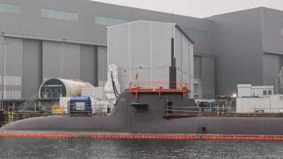 Wie sehen künftig die Besitzverhältnisse bei der Kieler Werft TKMS künftig aus? (Archivbild) (Foto: Christian Charisius/dpa)