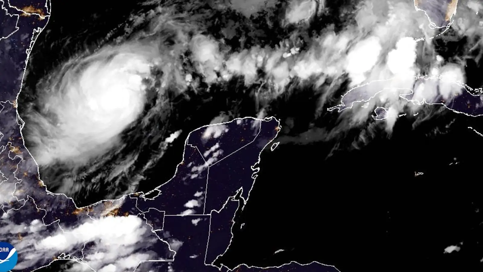 Hurrikan „Milton“ soll Zerstörung nach Florida bringen. (Foto: -/National Oceanic and Atmospheric Administration via AP/dpa)