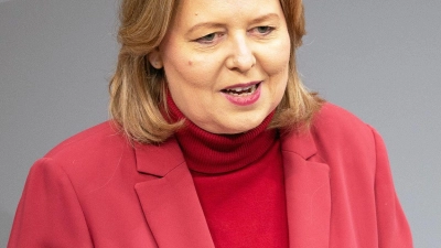 Arbeitsministerin Bärbel Bas rechnet mit einer Mehrheit für das Rentenpaket bei der Abstimmung im Bundestag. (Foto: Markus Lenhardt/dpa)