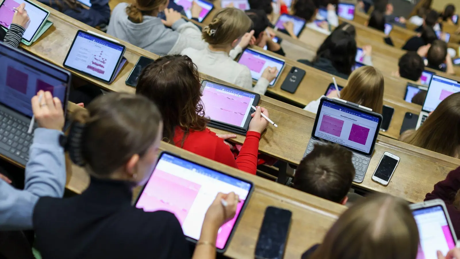 Dual studieren heißt auch: Rentenpunkte sammeln. In Hörsaal- und Praxisphasen sind dual Studierende rentenversichert – anders als viele andere Studierende. (Foto: Jan Woitas/dpa/dpa-tmn)