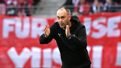 Für RB-Trainer Ole Werner dürfen nicht nur die Ergebnisse stimmen. (Foto: Jennifer Brückner/dpa)