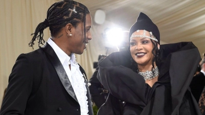 Rihanna und Asap Rocky. (Foto: Evan Agostini/Invision via AP/dpa)