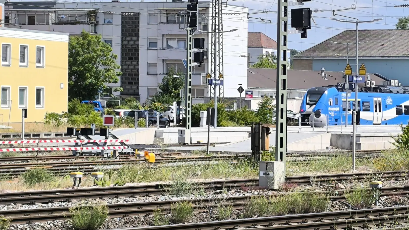 Der Streckenbetreiber Arverio kündigt Einschränkungen beim Regionalexpress RE 80 an. (Foto: Thomas Schaller)