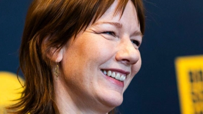 Schauspielerin Sandra Hüller beim Braunschweig International Film Festival: Sie wurde dort als Stargast mit dem Hauptpreis ausgezeichnet. (Archivbild) (Foto: Michael Matthey/dpa)