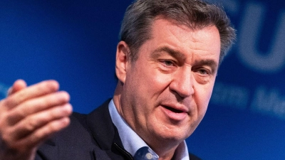 Markus Söder hatte sich abermals klar gegen Schwarz-Grün im Bund nach der nächsten Bundestagswahl ausgesprochen. (Foto: Sven Hoppe/dpa)