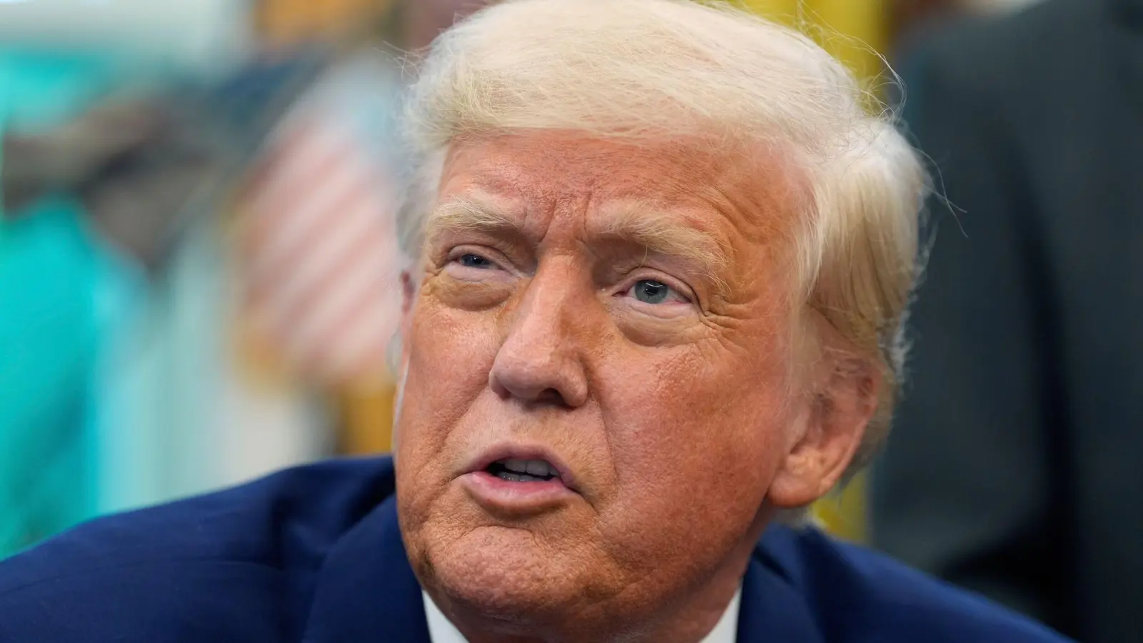 Die Beziehung zu China sei „sehr, sehr gut“ - sagt US-Präsident Donald Trump. (Archivbild) (Foto: Alex Brandon/AP/dpa)