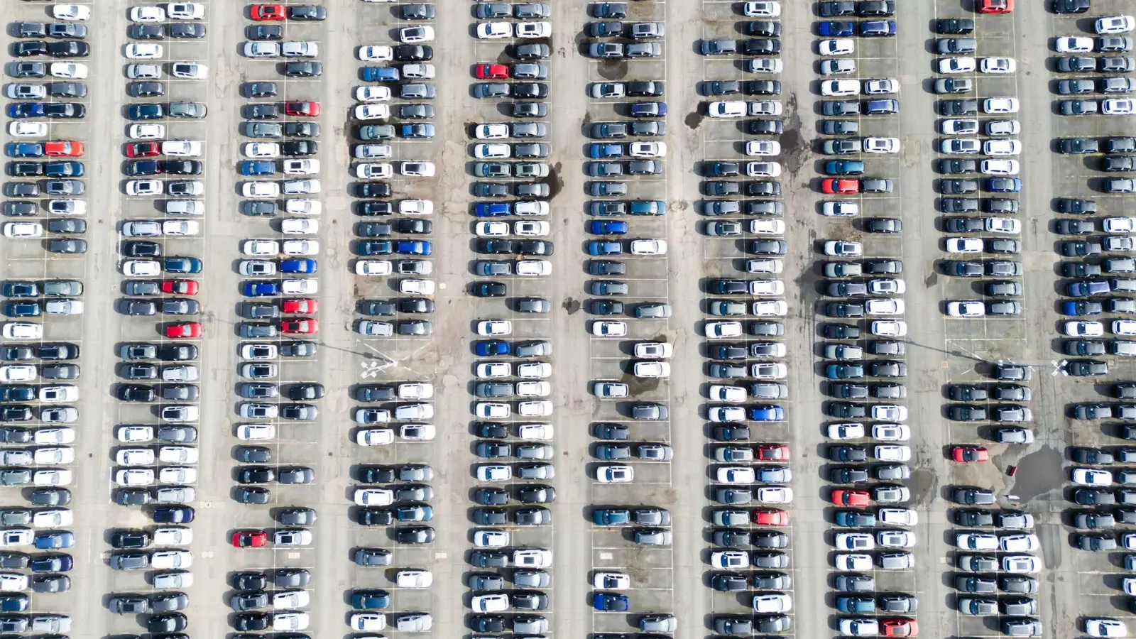Viele bunte Neuwagen - viele Fragen: Was bedeutet die neue Norm Euro 7 für Autofahrer? (Foto: Julian Stratenschulte/dpa/dpa-tmn)