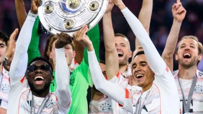 Bereits am Sonntag kann der FC Bayern München erneut deutscher Fußball-Meister werden. (Archivbild) (Foto: Tom Weller/dpa)