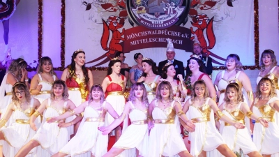 „Die Götter spielen verrückt“ war der in Perfektion zur Aufführung gebrachte Showtanz der Prinzengarde. (Foto: Horst Kuhn)