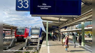 Am Münchner Hauptbahnhof fielen wegen einer defekten Oberleitung zeitweise zahlreiche Züge aus.  (Foto: Carsten Hoefer/dpa)