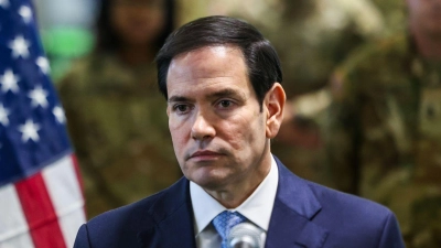 US-Außenminister Marco Rubio ist zu Besuch in Israel. (Foto: Fadel Senna/Pool AFP via AP/dpa)