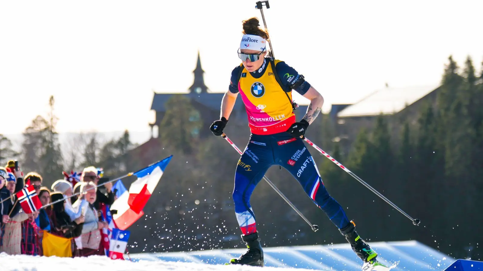 Lou Jeanmonnot gewinnt nach zweimal Olympia-Gold auch den Gesamtweltcup. (Foto: Heiko Junge/NTB/dpa)