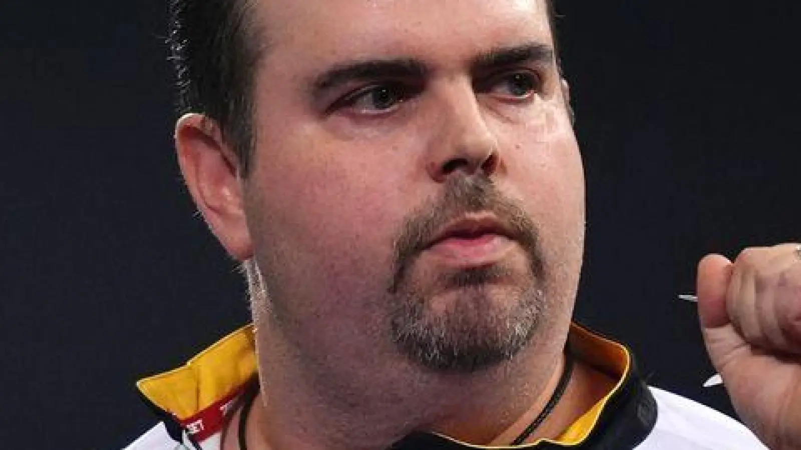 Gabriel Clemens jubelt in Satz eins. (Foto: John Walton/PA Wire/dpa)