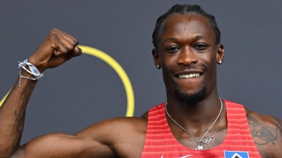 Sprinter Owen Ansah wurde nach seinem Rekord rassistisch beleidigt. (Foto: Sven Hoppe/dpa)