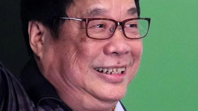 Paul Lim hatte im Duell mit Luke Humphries keine Chance. (Foto: John Walton/PA Wire/dpa)