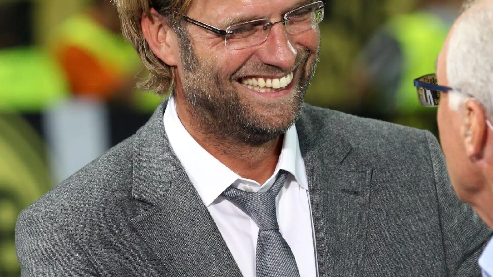 Jürgen Klopp (l-r) und Franz Beckenbauer. (Foto: Friso Gentsch/dpa/Archivbild)