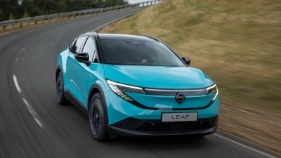Der Nissan Leaf kehrt im Frühjahr 2026 als Crossover-Coupé zurück. (Foto: Nissan/dpa-tmn)