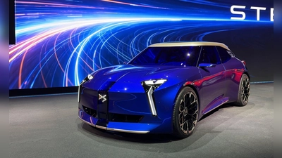 Sieht auf jeden Fall anders aus als die anderen: Der DS F3ver, vorgestellt auf dem Pariser Autosalon. (Foto: Thomas Geiger/dpa-tmn)