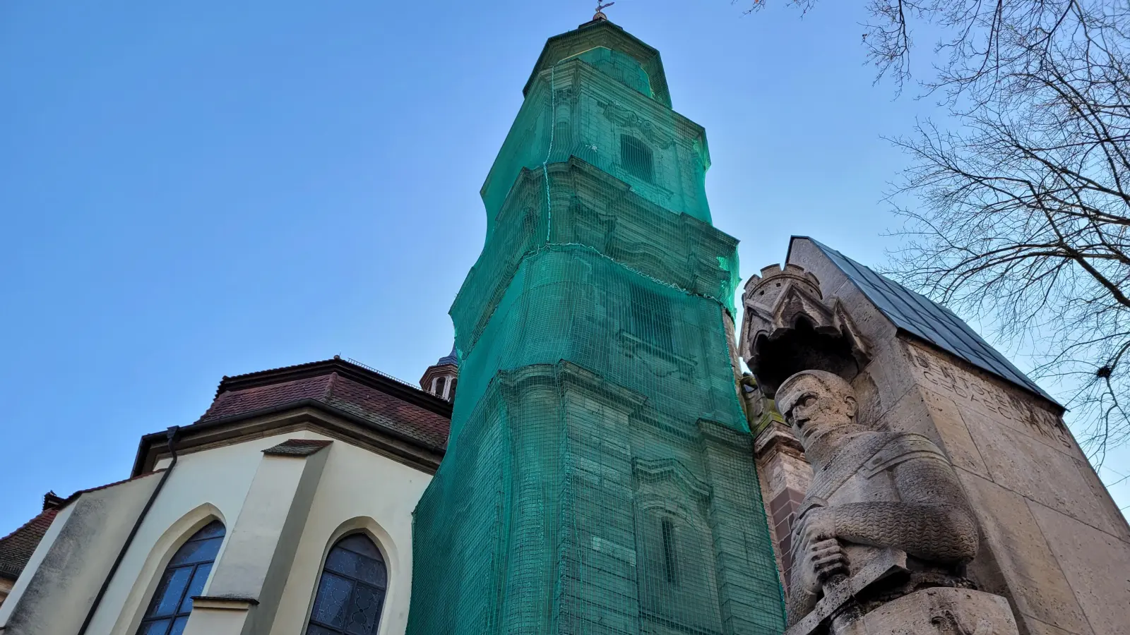 Der Turm der Stadtkirche St. Kilian in Bad Windsheim. (Foto: Nina Daebel)