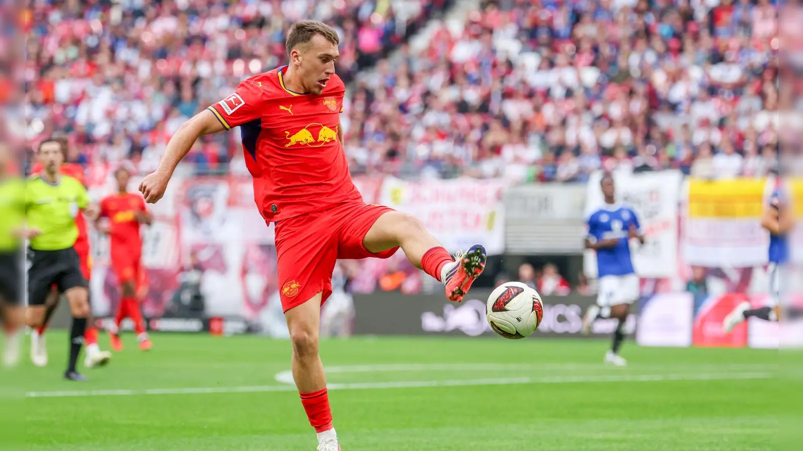  Brajan Gruda von RB Leipzig kann wegen einer Verletzung nicht zur Nationalmannschaft reisen. (Foto: Jan Woitas/dpa)