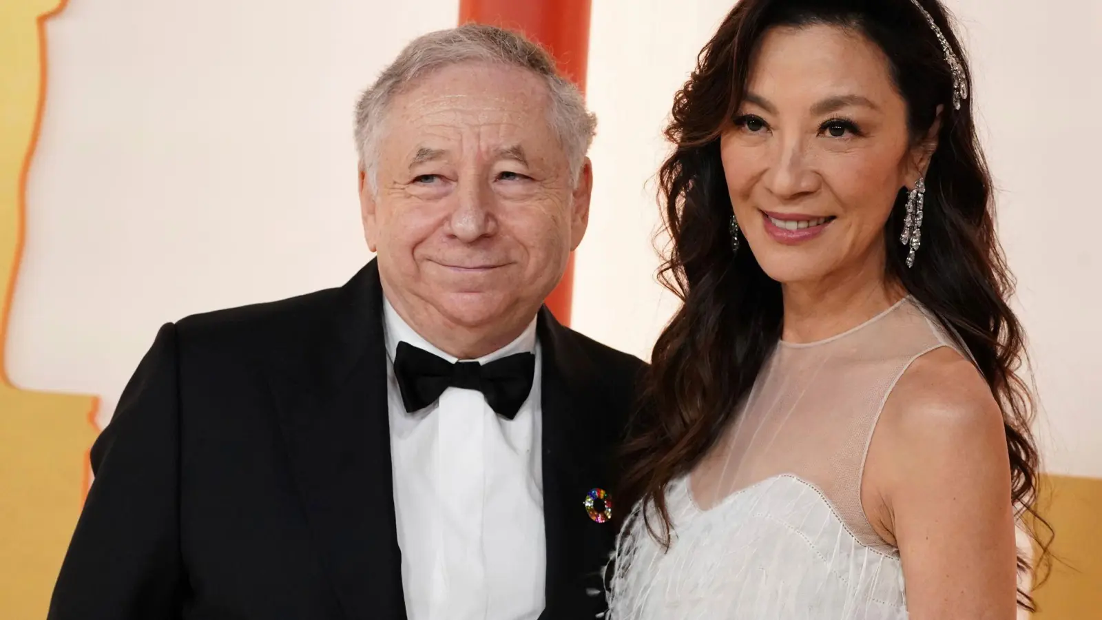 Jean Todt und Michelle Yeoh bei der Oscar-Verleihung 2023. (Foto: Jordan Strauss/Invision via AP/dpa)