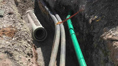 Bereits im Jahr 2019 fanden in Flachslanden Kanal- und Wasserleitungsarbeiten statt. Damals waren die Rosenbacher Straße und die Schulstraße betroffen. (Foto: Hans Henninger)