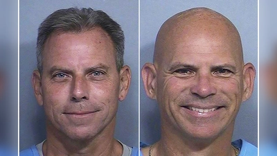 Erik Menendez (l) und sein Bruder Lyle Menendez wurden zu lebenslanger Haft verurteilt. (Foto: Uncredited/California Dept. of Corrections  via AP/dpa)