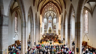 Traditioneller Bachwochen-Ort für den Eröffnungsgottesdienst: die Ansbacher St.-Johannis-Kirche (Archivbild: Jim Albright)