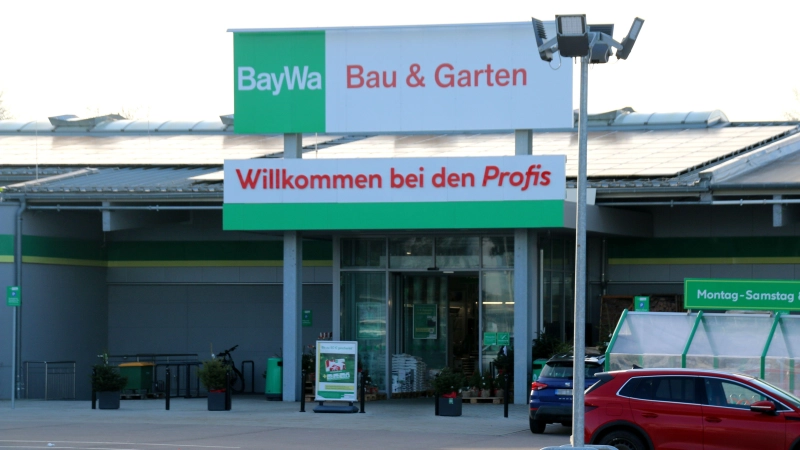 Die Filiale in Rothenburg gehört wie alle BayWa Bau- und Gartenmärkte zur Kette Hellweg. (Foto: Stefan Neidl)