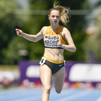 Für Sanja Kropf war im Halbfinale über die 200 Meter bei der EM Endstation. (Foto: Jan Papenfuß)