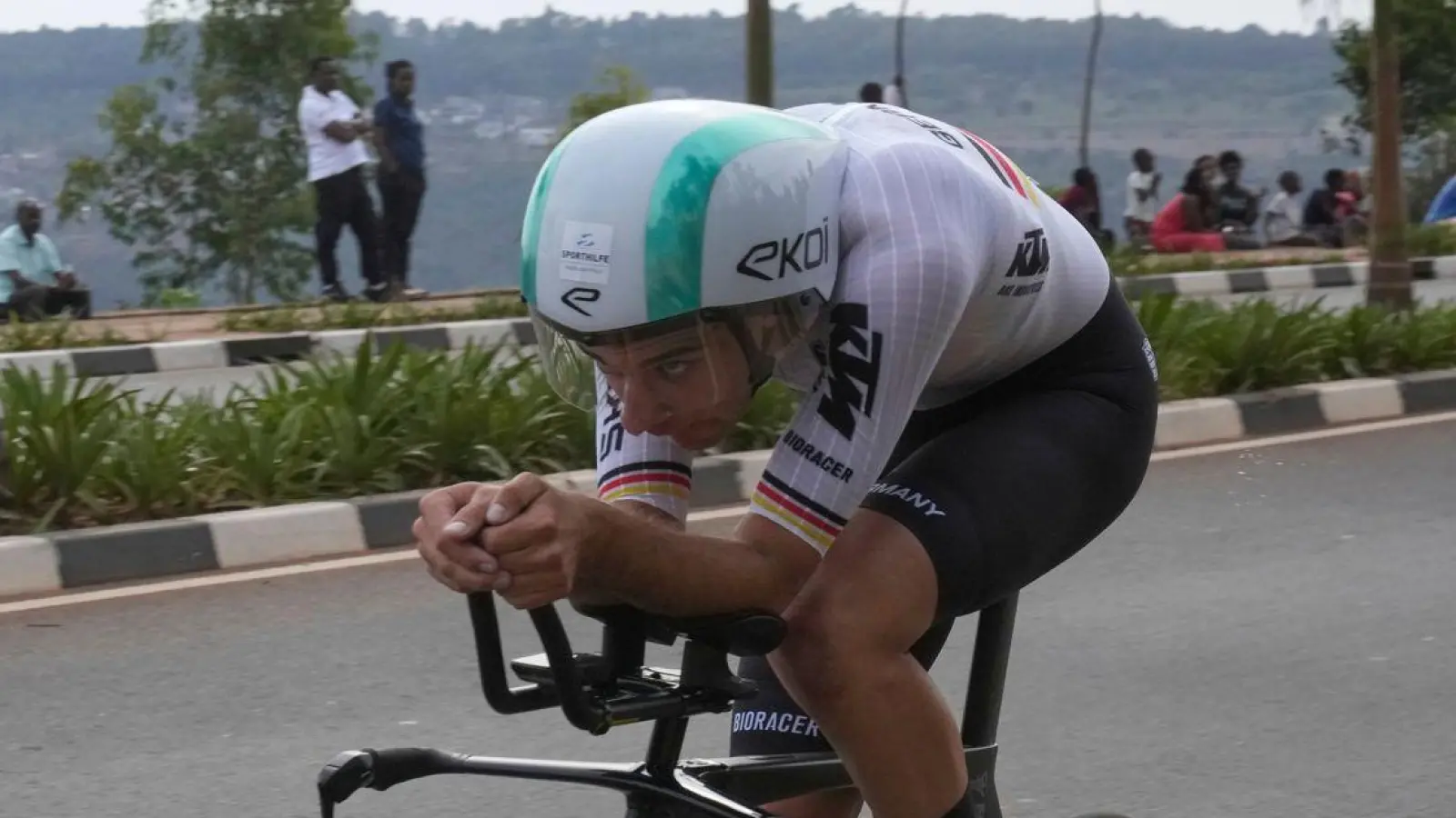 Der deutsche Radprofi Miguel Heidemann war Teil des deutschen Mixed-Teams bei der EM. (Archivbild)  (Foto: Jerome Delay/AP/dpa)