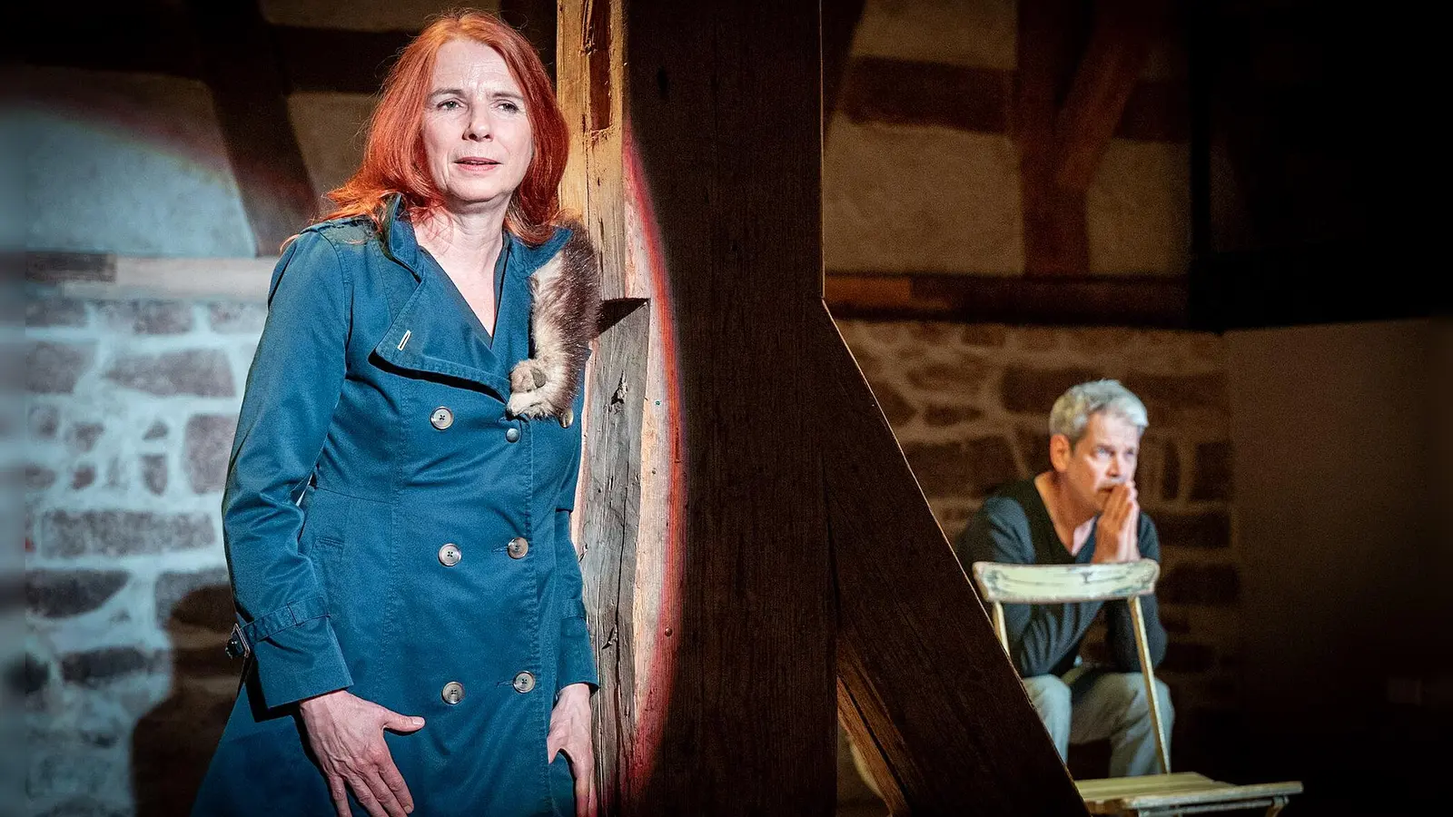 Bringen das Leben von Rahel Varnhagen von Ense auf die Bühne: Anette Daugardt und Uwe Neumann in „Rahel“. (Foto: Andreas Kunkel)