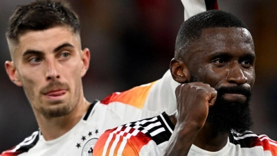 Kai Havertz und Antonio Rüdiger sind Vize-Kapitäne im DFB-Team. (Archivbild) (Foto: Bernd Thissen/dpa)