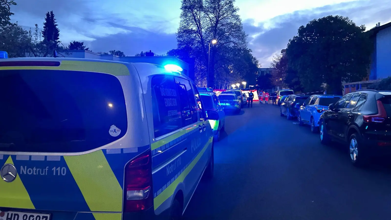 Die Polizei war mit einem Großaufgebot im Einsatz.  (Foto: Mona Wenisch/dpa)