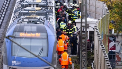 Etwa 400 Fahrgäste mussten den Zug laut Bundespolizei verlassen.  (Foto: Sven Hoppe/dpa)