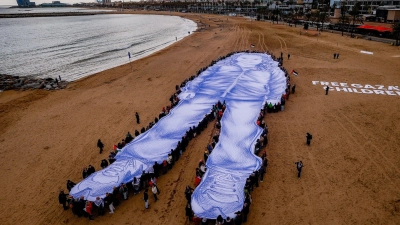 Bild von Hind Rajab - Kundgebung gegen den Krieg in Nahost (Foto: Kike Rincón/EUROPA PRESS/dpa)