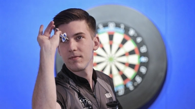 Noah Röschlein punktete für Bad Windsheim gegen Darmstadt im Einzel und Doppel. (Foto: Martin Rügner)