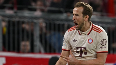 Der Anführer und Mann des großen Bayern-Abends: Harry Kane. (Foto: Peter Kneffel/dpa)