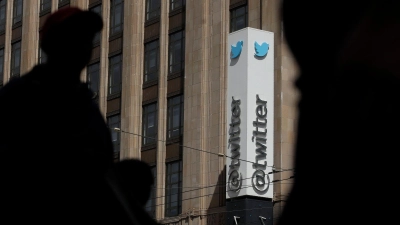 Das Twitter-Bürogebäude im kalifornischen San Francisco. (Foto: Jeff Chiu/AP/dpa)