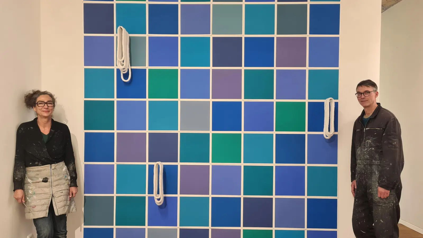 Inge Gutbrod und Gerhard Rießbeck gestalten in Bad Windsheim eine gemeinsame Ausstellung. (Foto: Anna Franck)