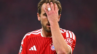 Verzweifelte gegen die PSG-Abwehr: Bayern-Stürmer Harry Kane. (Foto: Tom Weller/dpa)